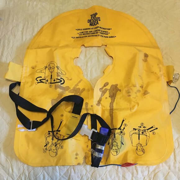 Aircraft Life Vest Inflatable Jacket Child Sized #2 - Picture 5 of 8